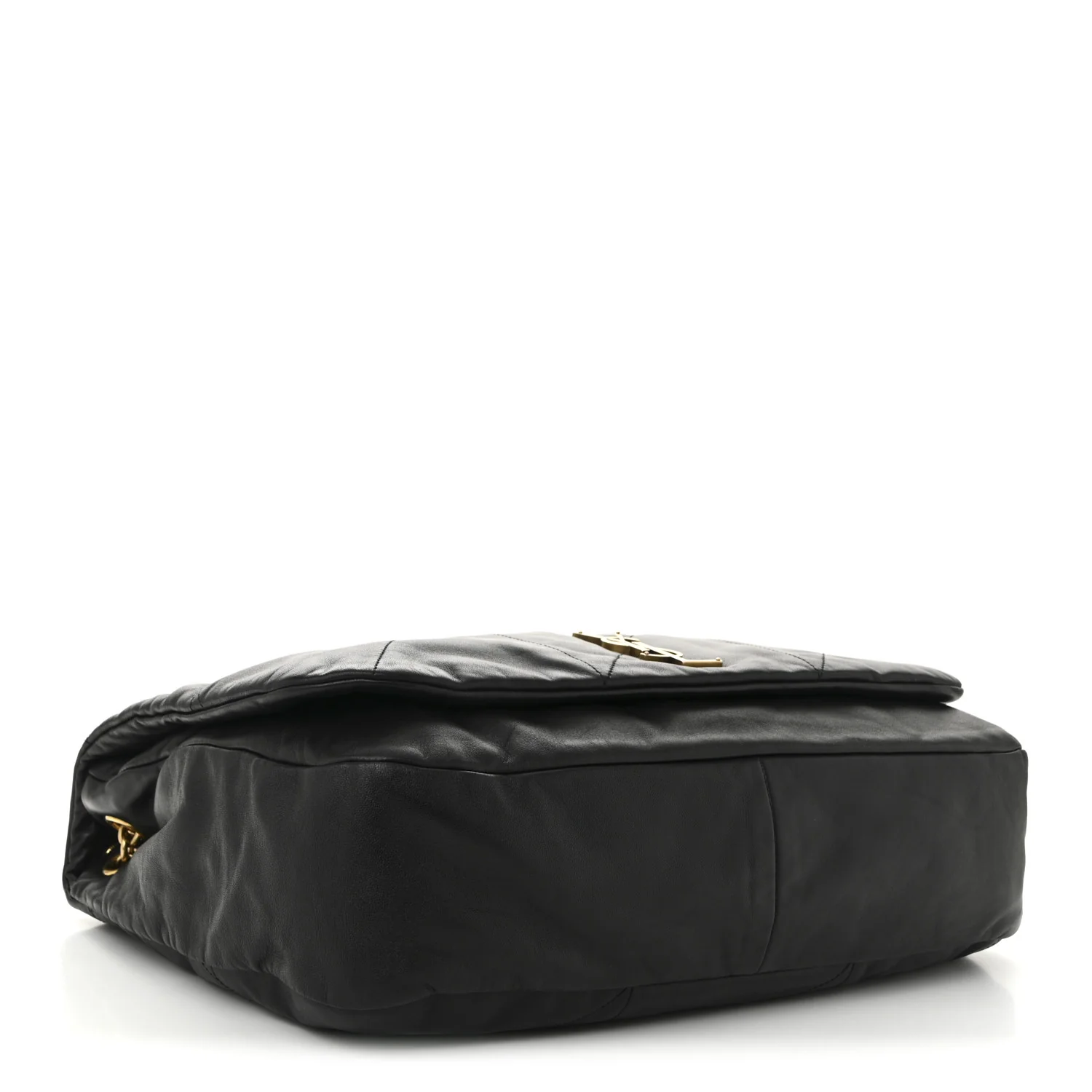 Lambskin Matelasse Monogram Large Jamie 4.3 Black - Image 4