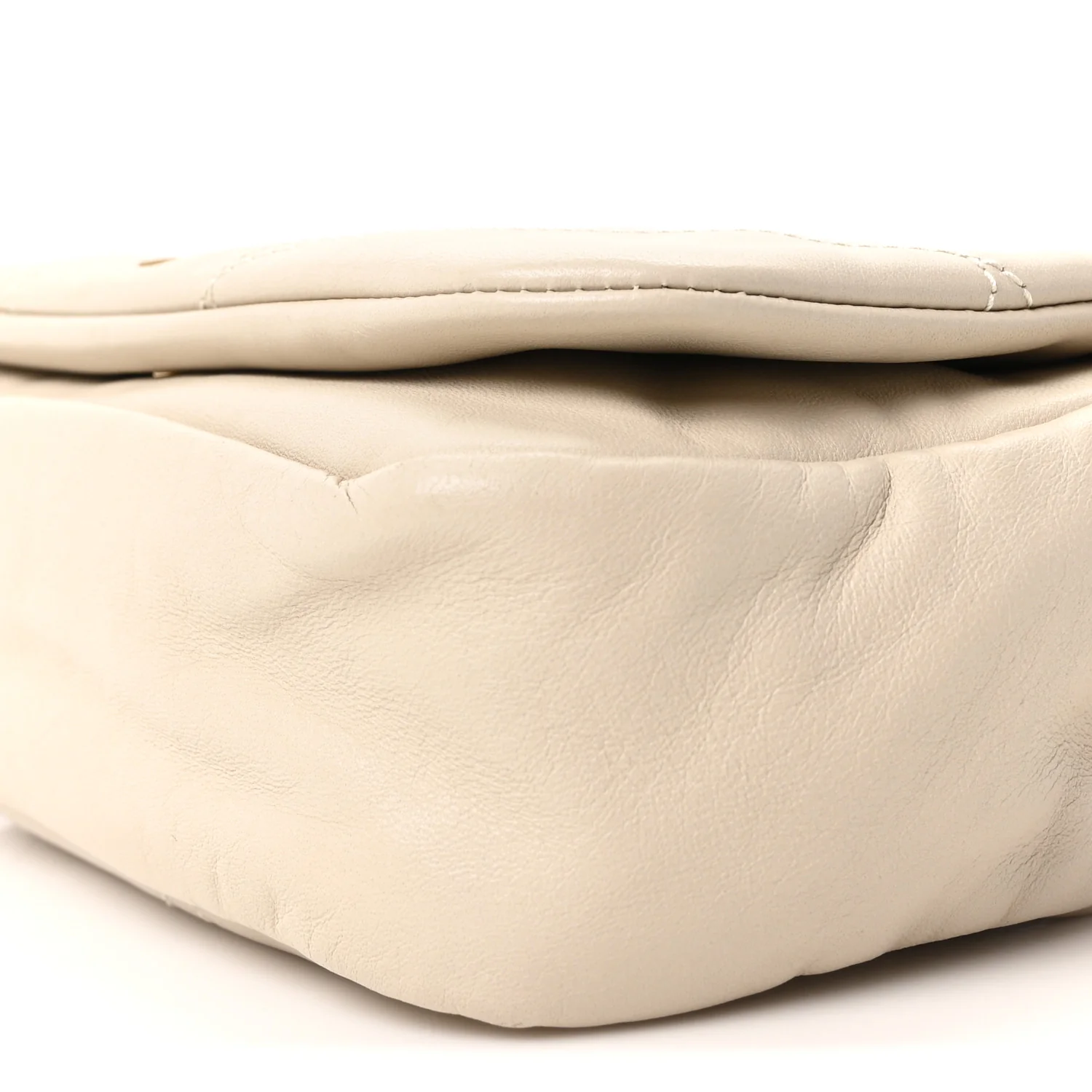 Lambskin Matelasse Monogram Mini Jamie 4.3 Crema Soft - Image 10