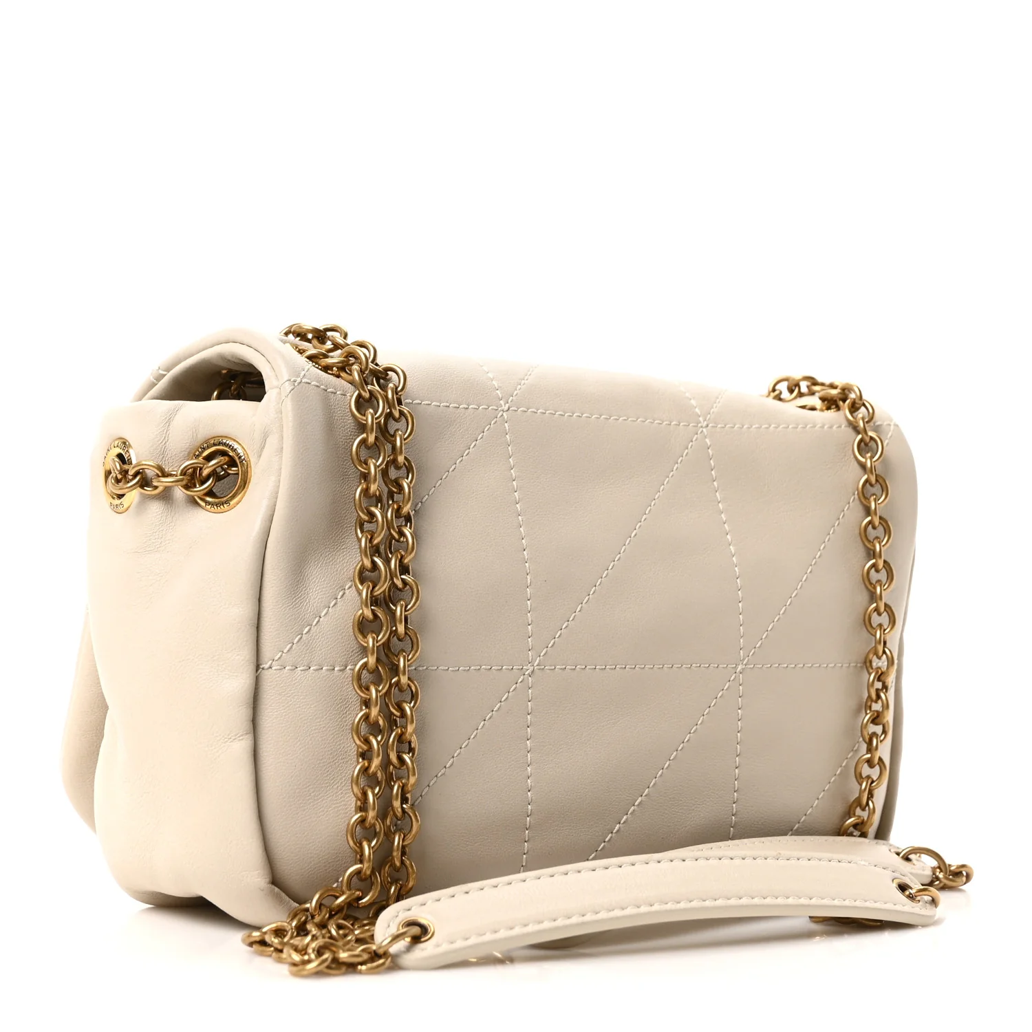 Lambskin Matelasse Monogram Mini Jamie 4.3 Crema Soft - Image 3