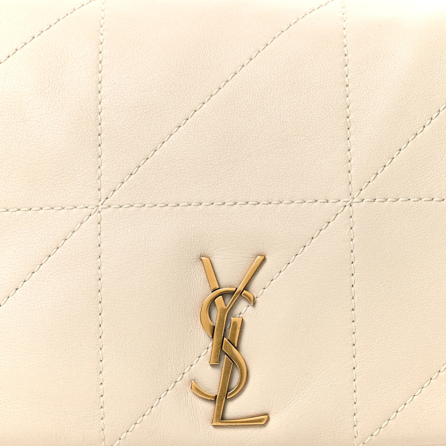 Lambskin Matelasse Monogram Mini Jamie 4.3 Crema Soft - Image 8