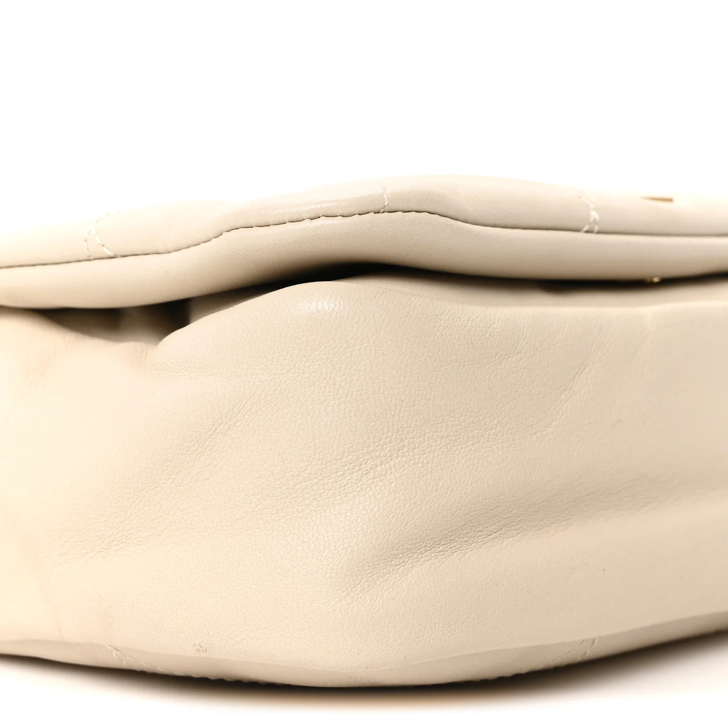 Lambskin Matelasse Monogram Mini Jamie 4.3 Crema Soft - Image 9