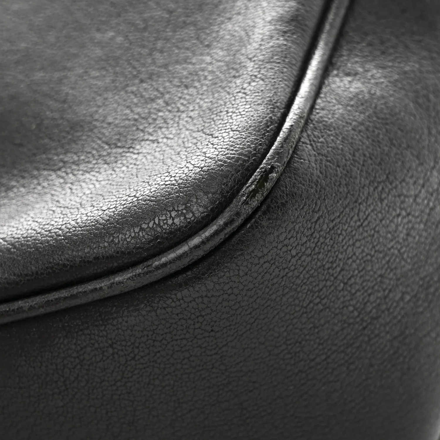 Lambskin Monogram Embossed Small Lou Camera Bag Black - Image 11
