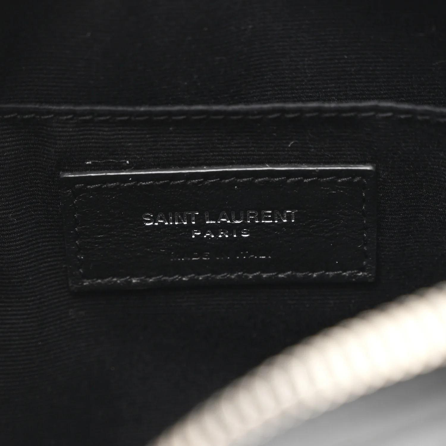 Lambskin Monogram Embossed Small Lou Camera Bag Black - Image 6