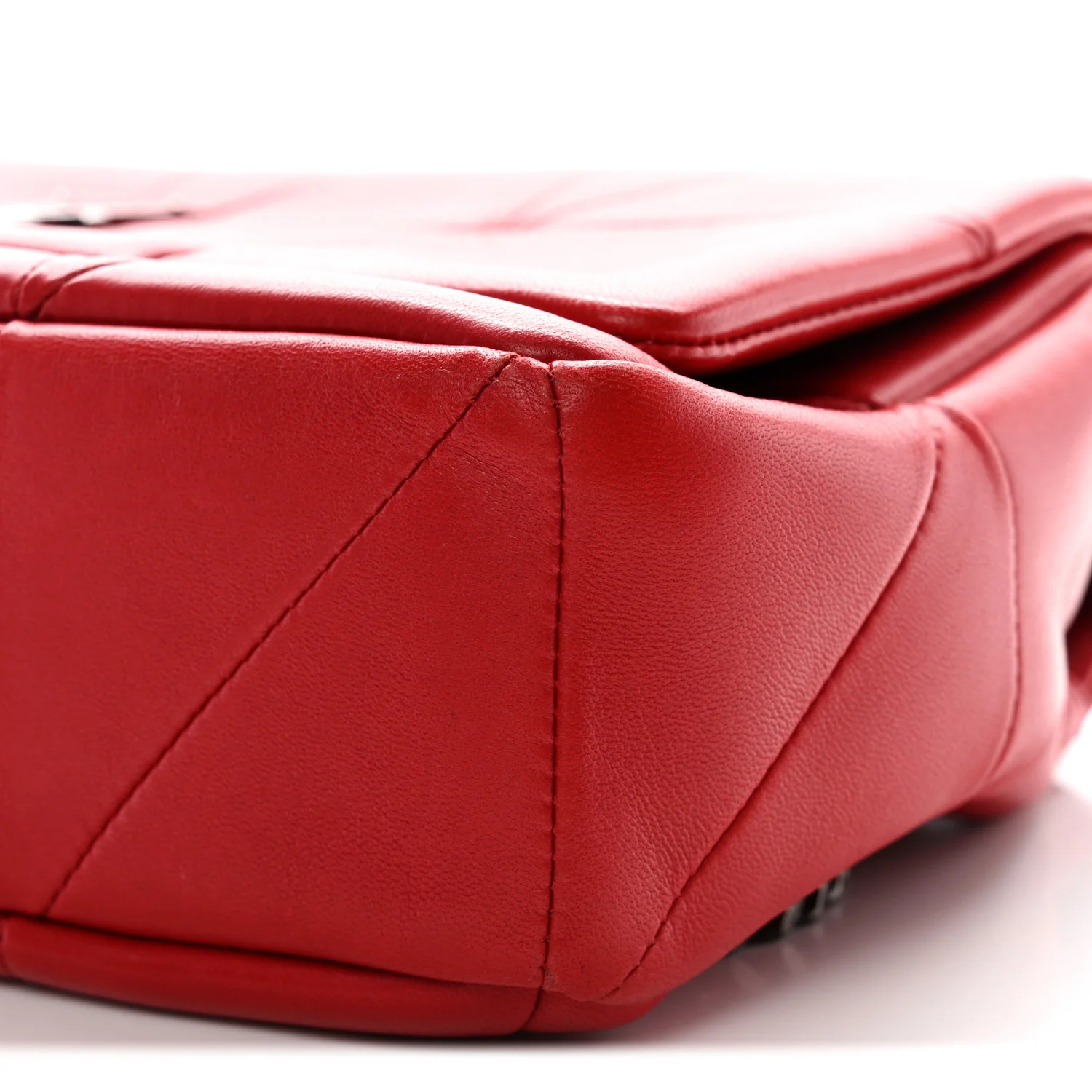 Lambskin Patchwork Monogram Medium Jamie Red - Image 10