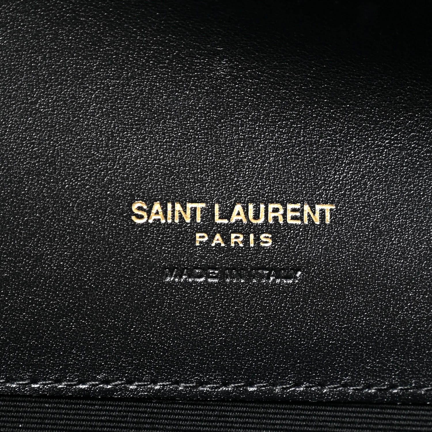 Lambskin Patent Monogram Cassandre Clasp Flap Pouch Black - Image 6