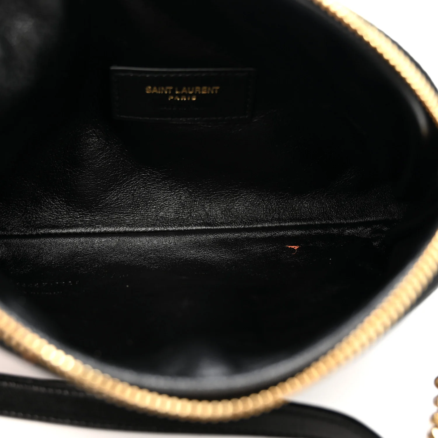 Lambskin Quilted Gaby Zipped Pouch Black - Image 5