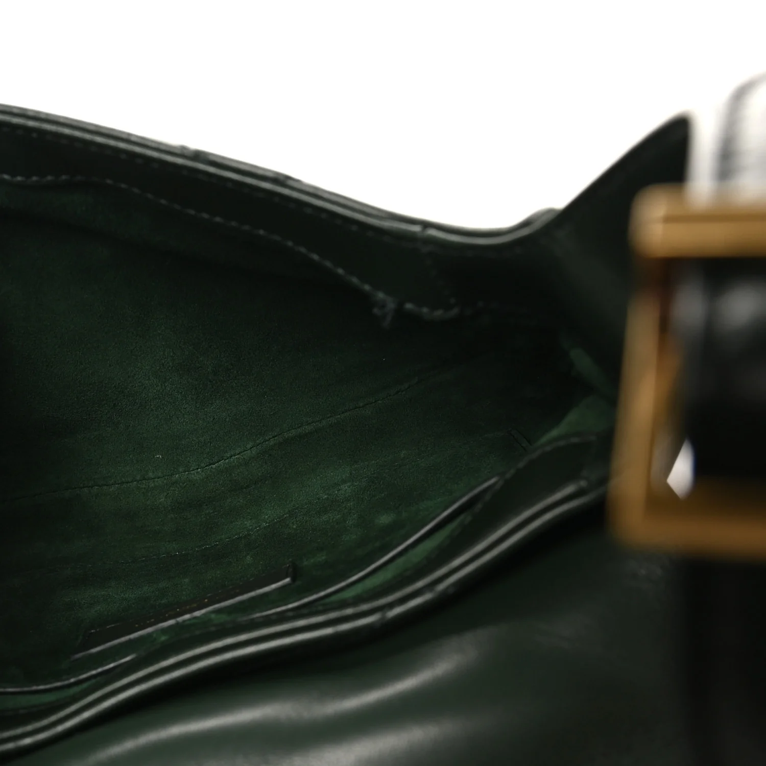 Lambskin Quilted Le 57 Diamond Shoulder Bag Vert Fonce - Image 5