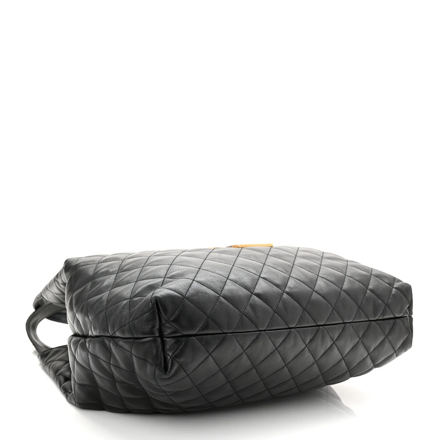 Lambskin Quilted Maxi Icare Shopping Tote Black - Image 5