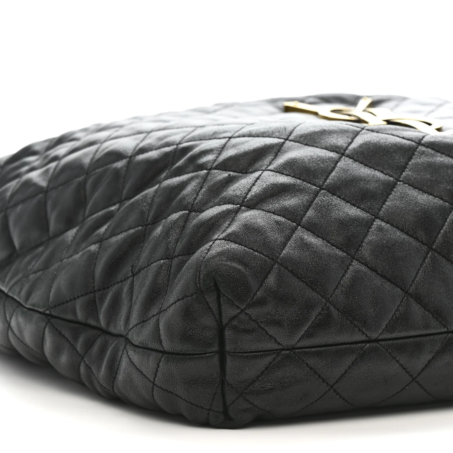 Lambskin Quilted Maxi Icare Shopping Tote Black - Image 9