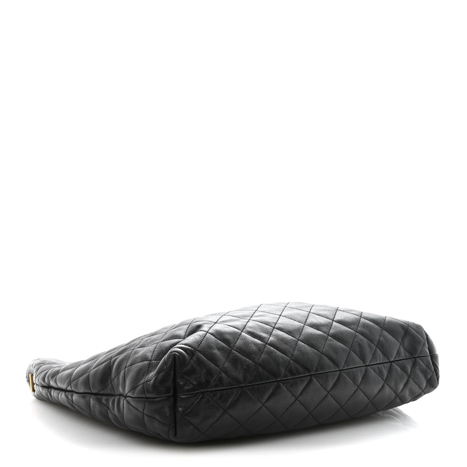 Lambskin Quilted Maxi Icare Shopping Tote Black - Image 5