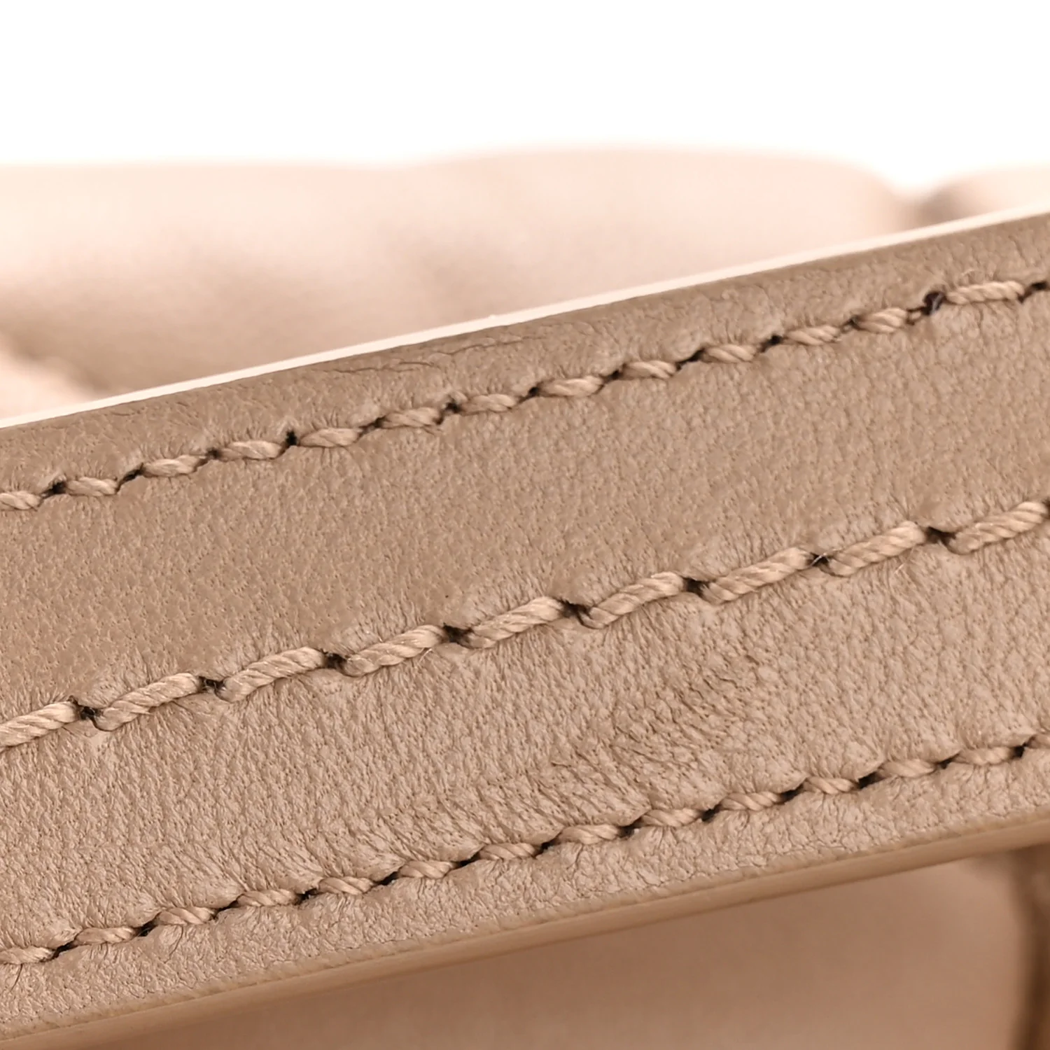 Lambskin Quilted Medium Loulou Puffer Monogram Chain Satchel Dark Beige - Image 13