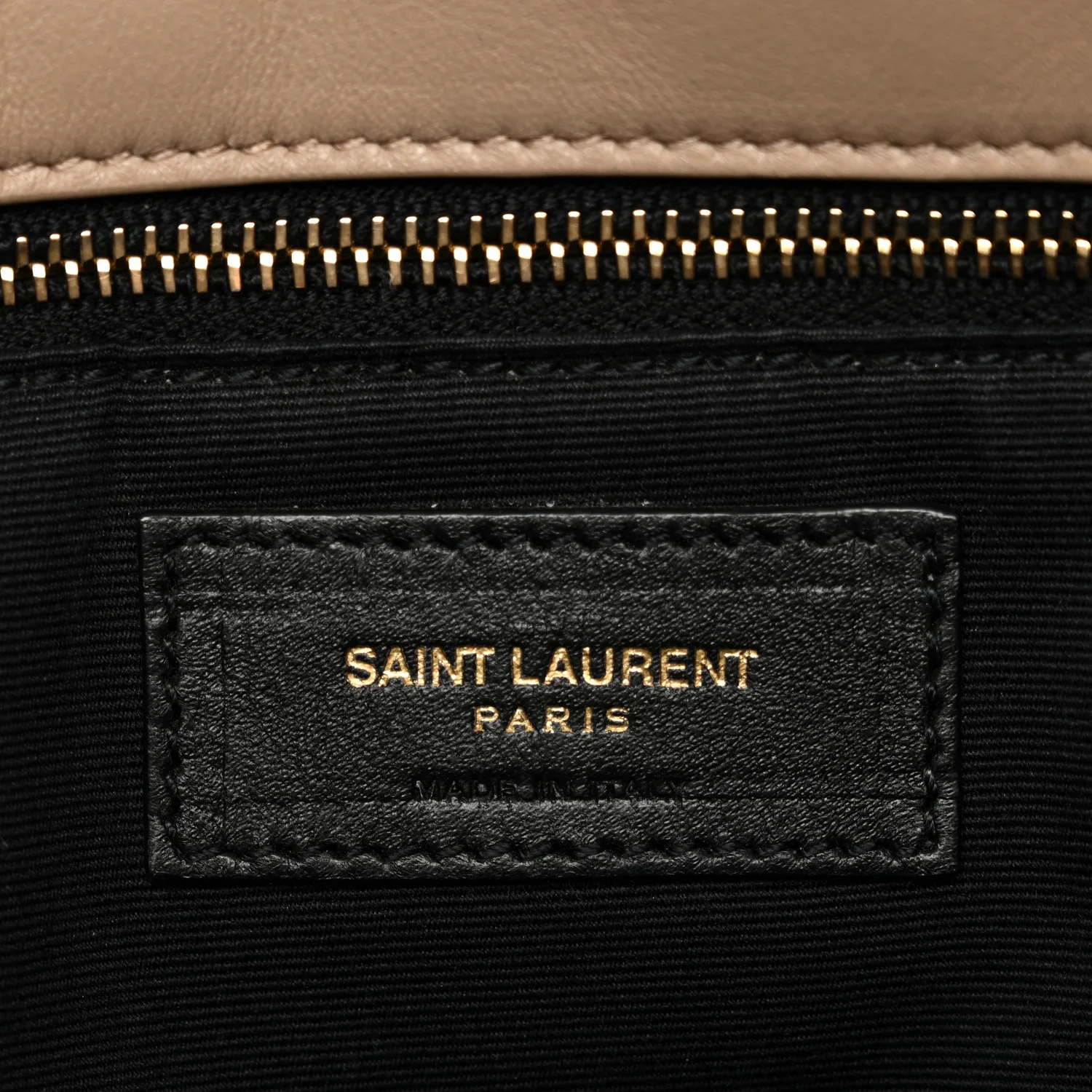 Lambskin Quilted Medium Loulou Puffer Monogram Chain Satchel Dark Beige - Image 7