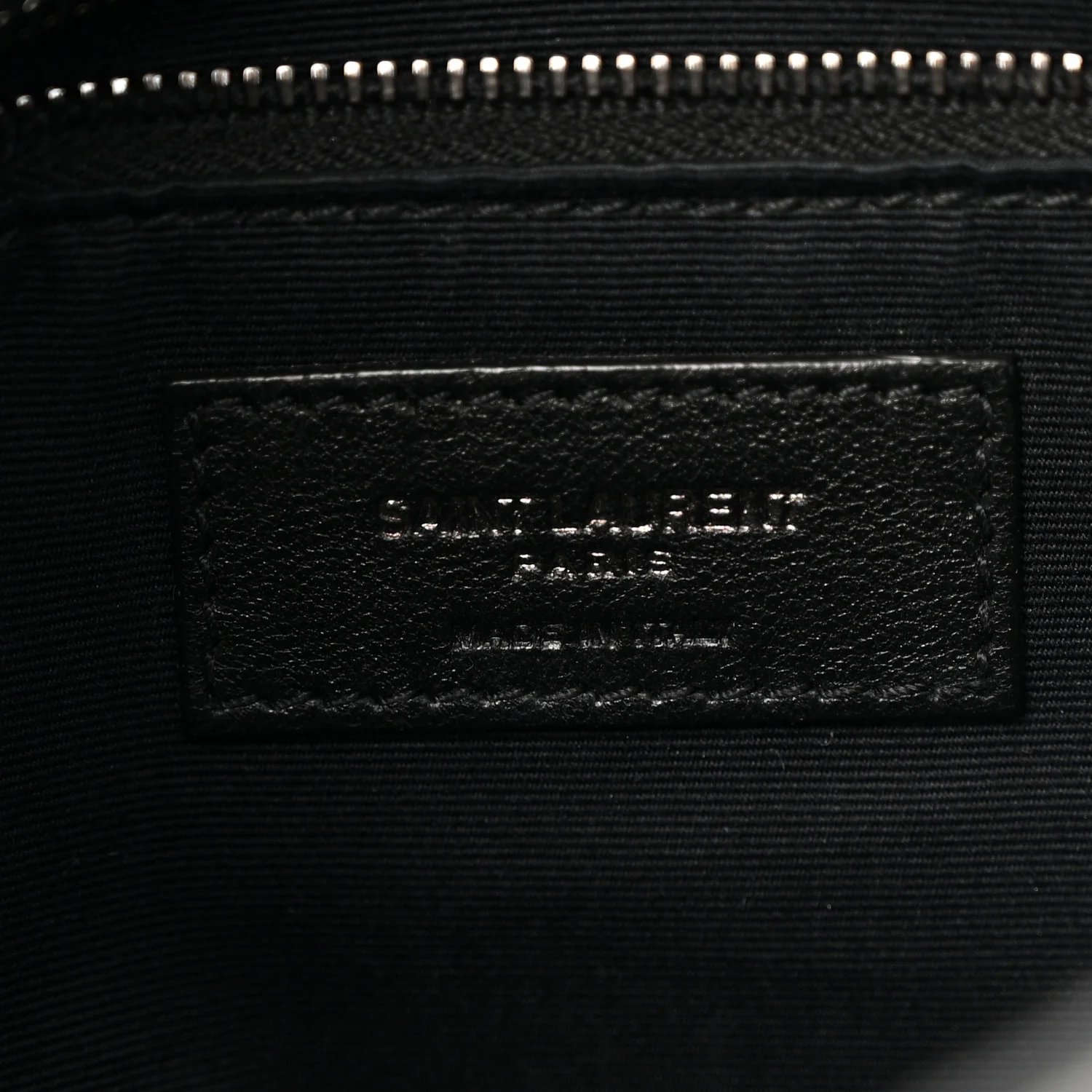 Lambskin Quilted Metal Small Loulou Puffer Monogram Chain Satchel Black - Image 6