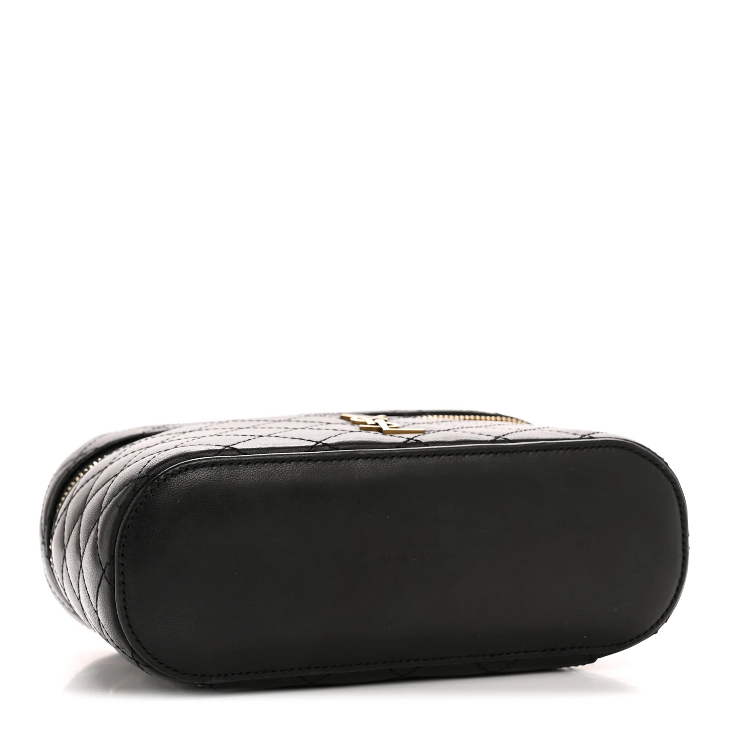 Lambskin Quilted Mini Gaby Vanity Case Black - Image 4