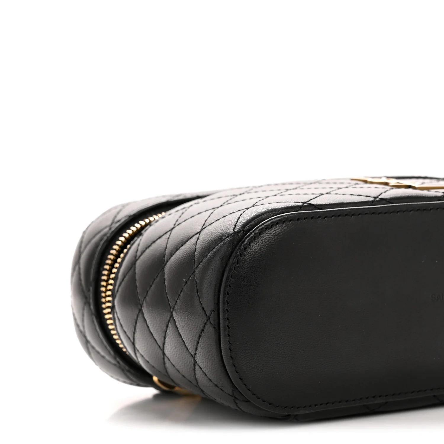 Lambskin Quilted Mini Gaby Vanity Case Black - Image 9