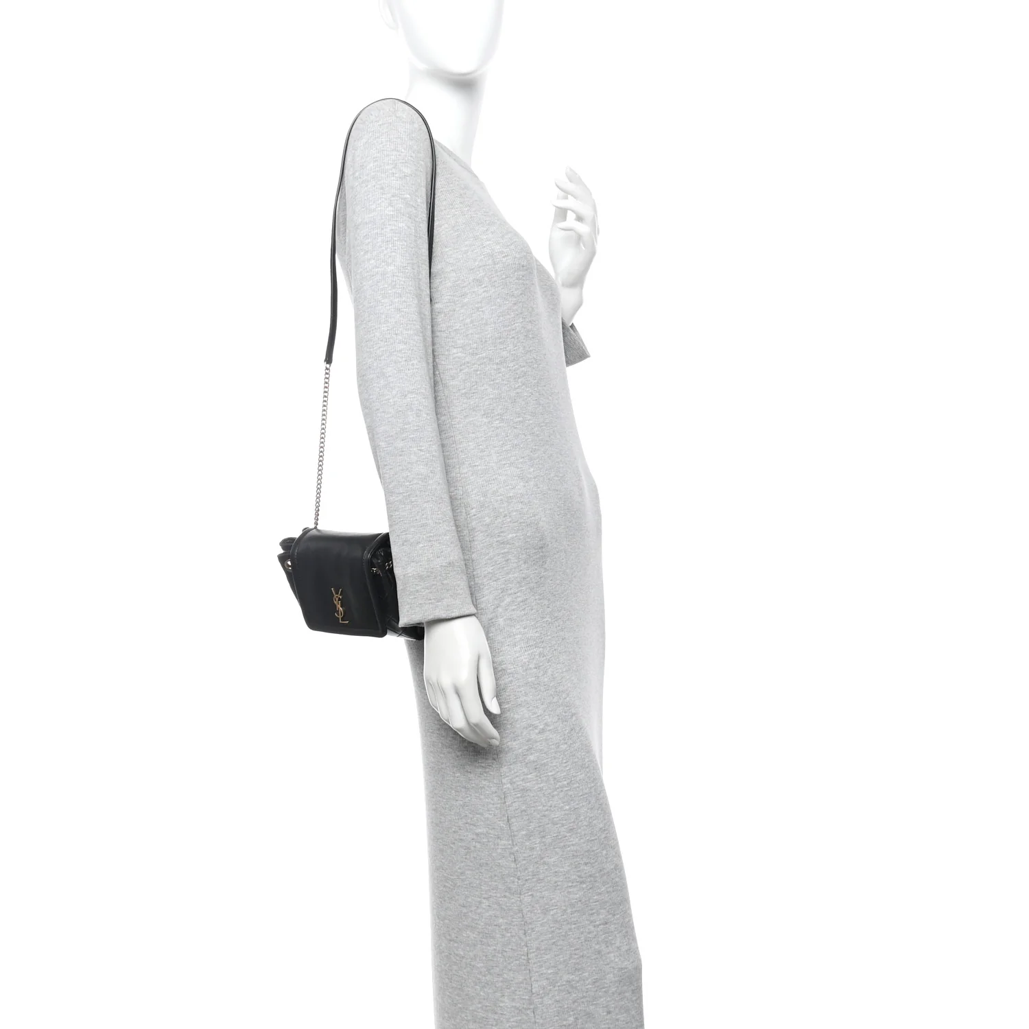 Lambskin Quilted Monogram Mini Nolita Black - Image 2