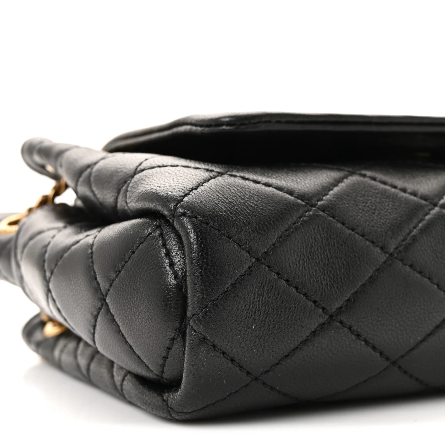 Lambskin Quilted Monogram Mini Nolita Black - Image 8