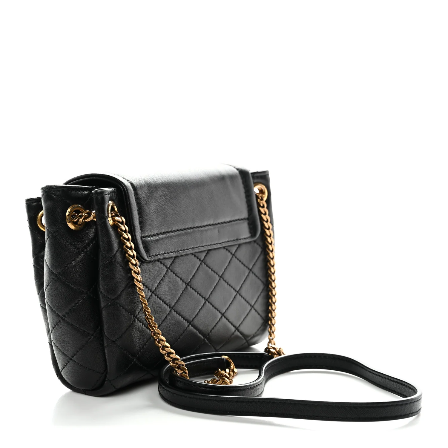 Lambskin Quilted Monogram Mini Nolita Black - Image 3