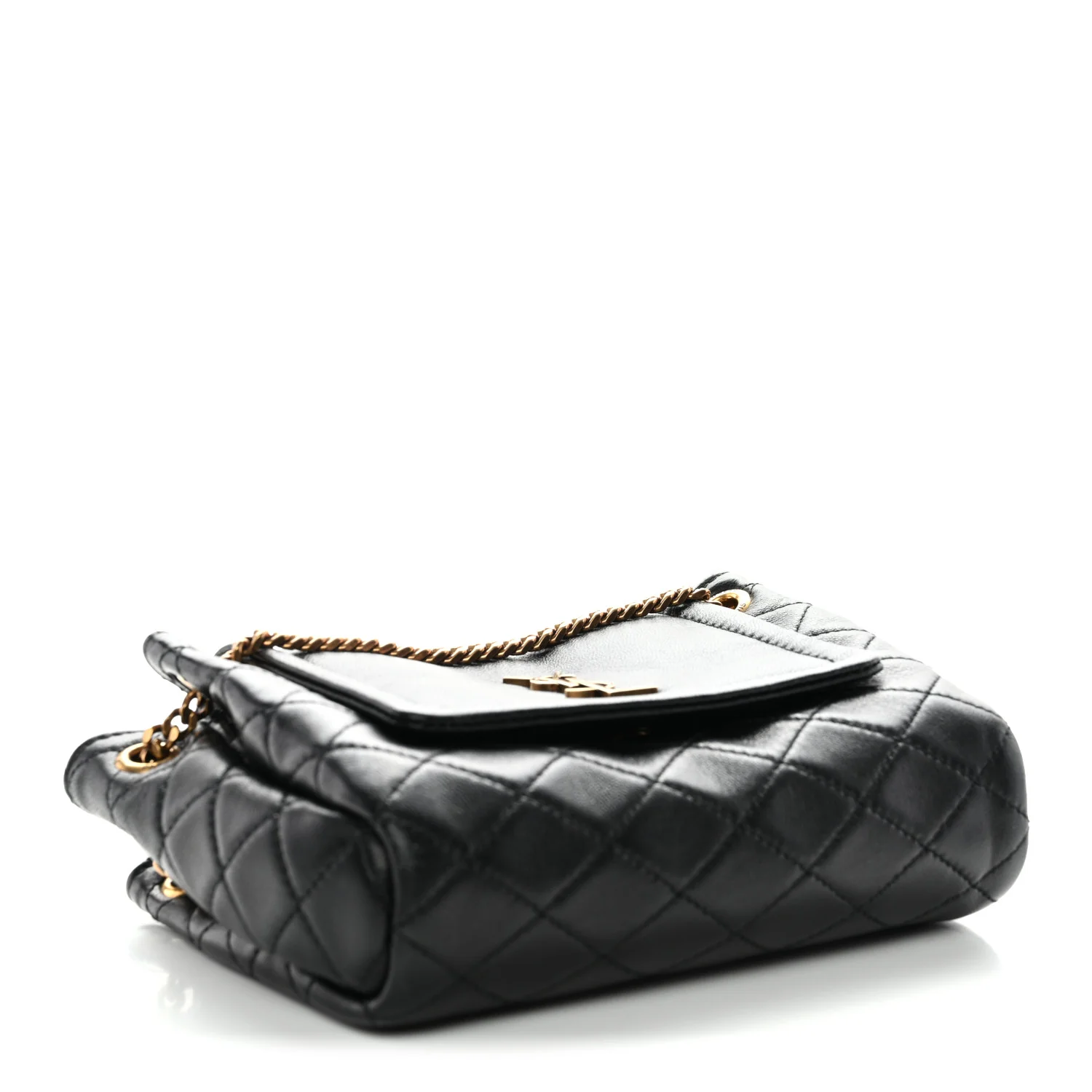 Lambskin Quilted Monogram Mini Nolita Black - Image 4