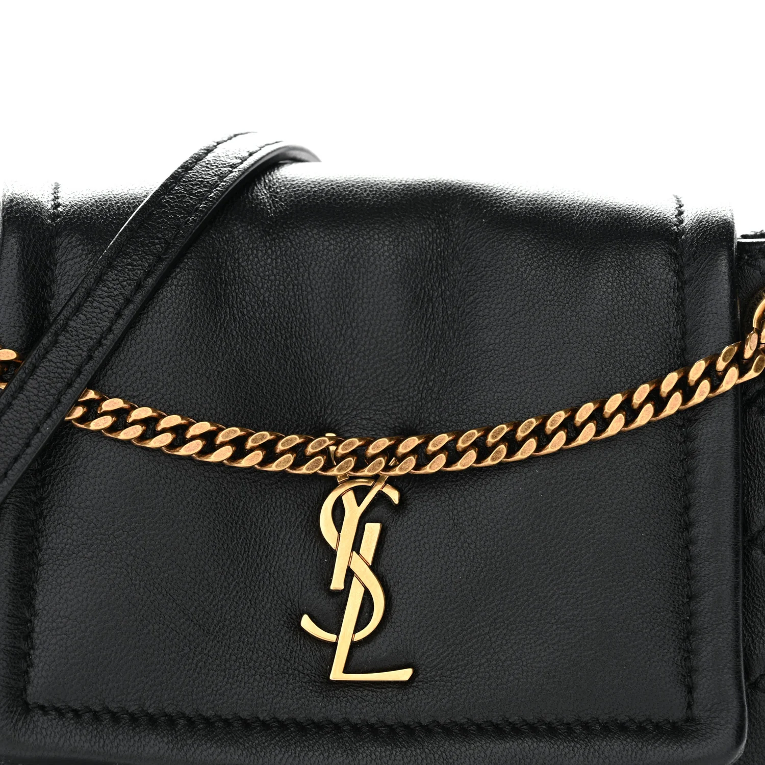 Lambskin Quilted Monogram Mini Nolita Black - Image 8