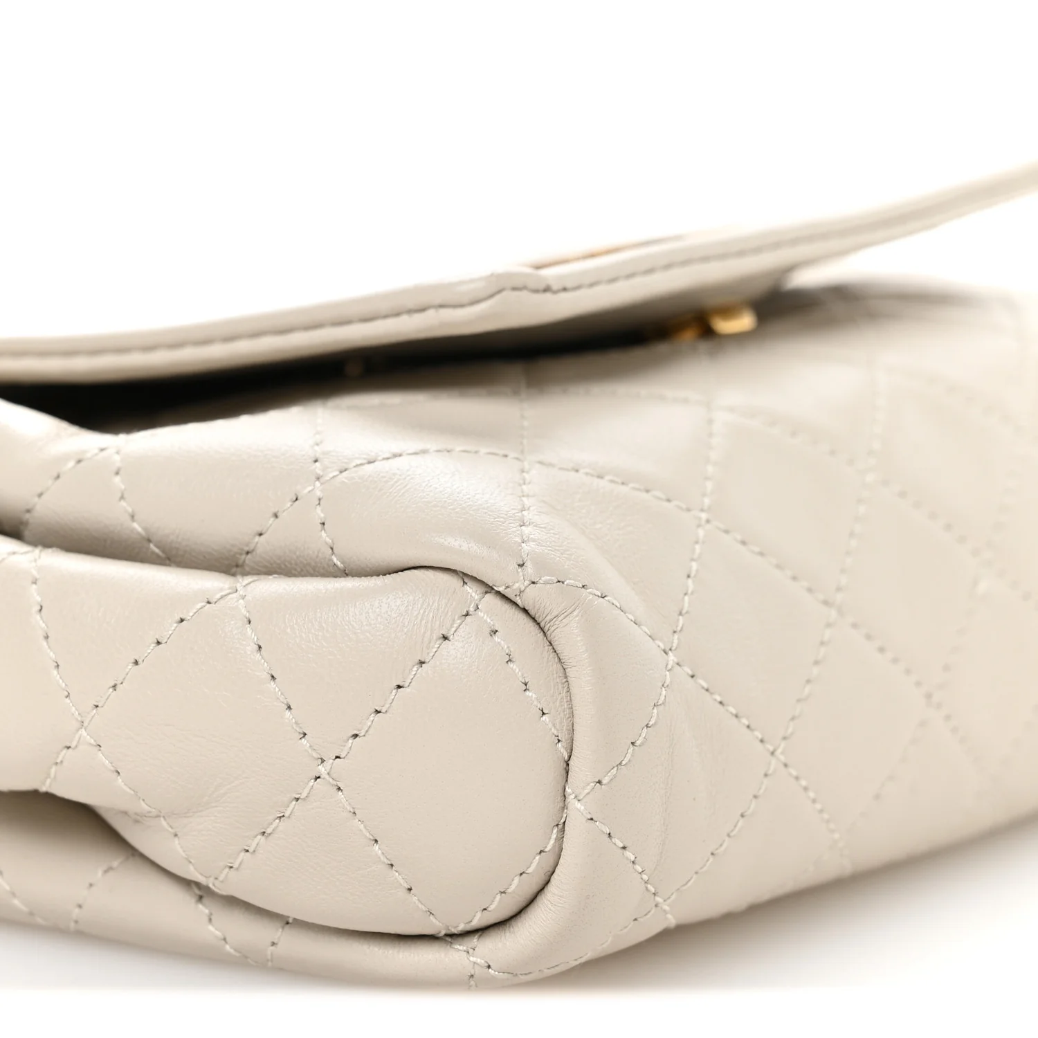 Lambskin Quilted Monogram Mini Nolita Crema Soft - Image 9