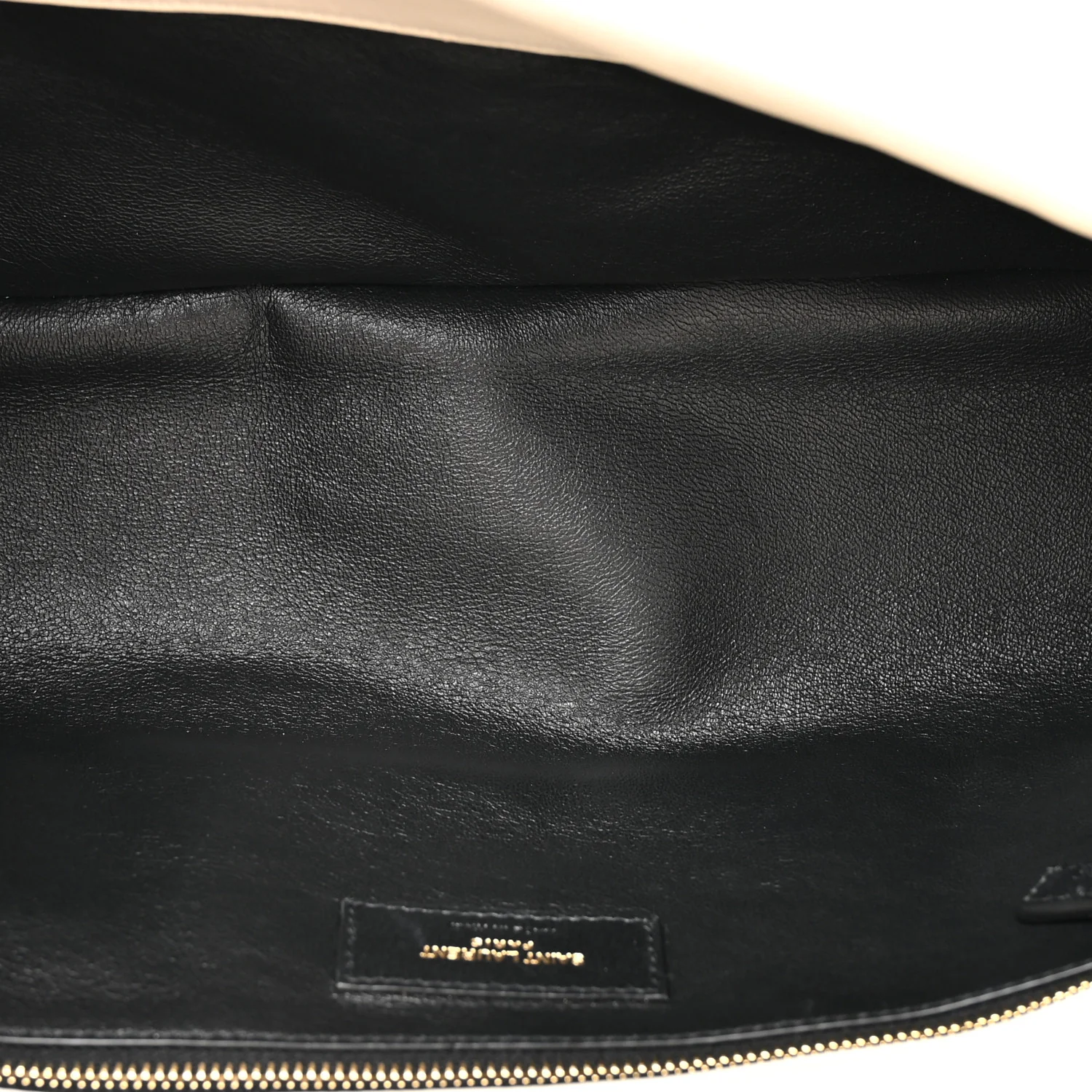 Lambskin Quilted Sade Puffer Envelope Clutch Crema Soft - Image 5
