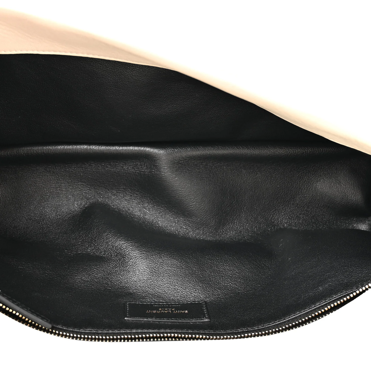 Lambskin Quilted Sade Puffer Envelope Clutch Crema Soft - Image 5