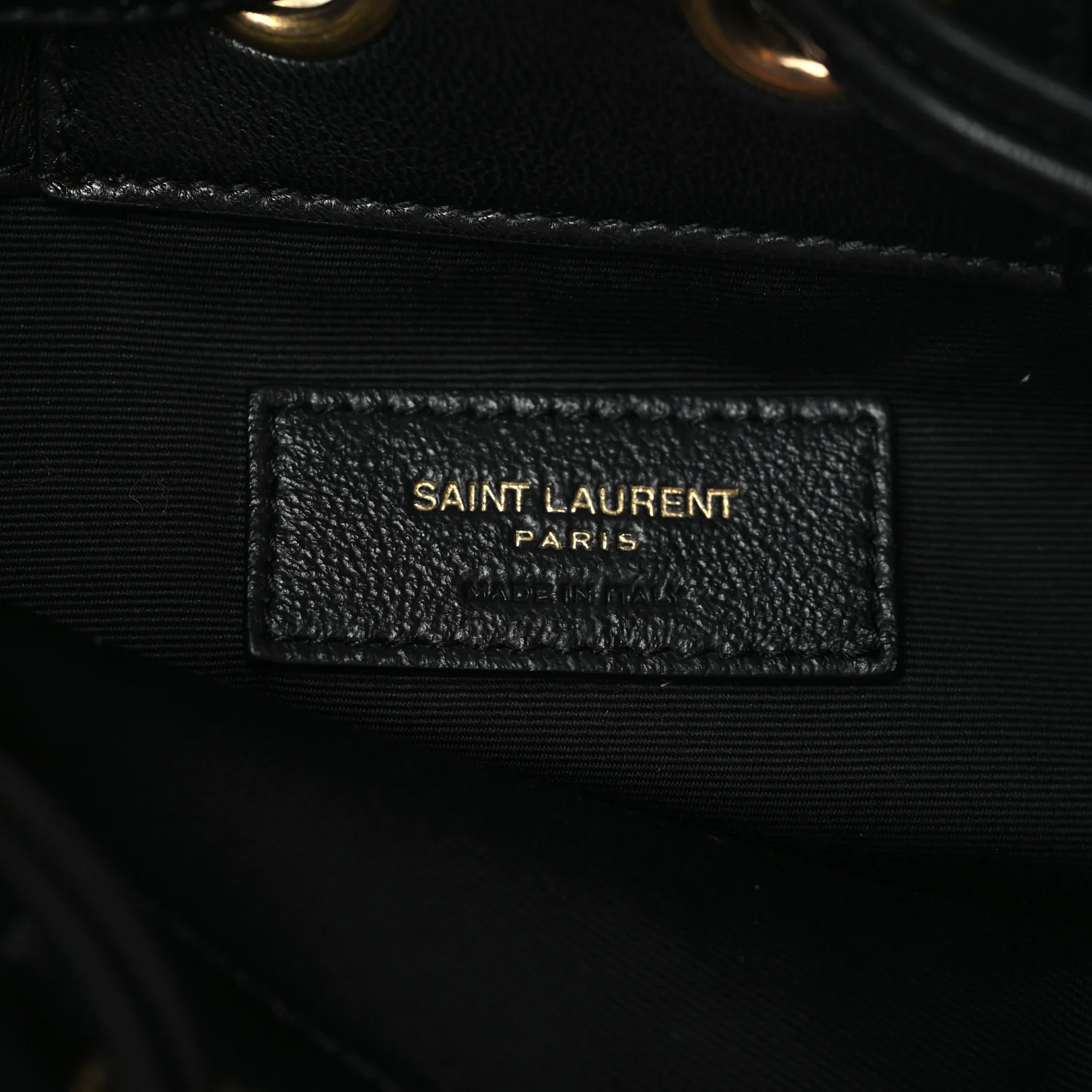 Lambskin Quilted Small Cassandre Bucket Bag Black - Image 6