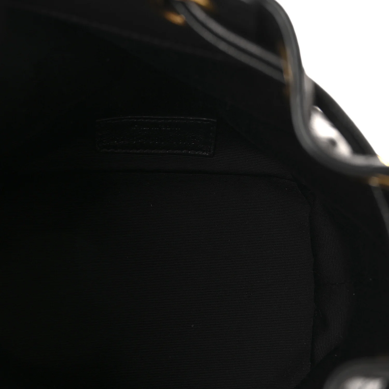 Lambskin Quilted Small Cassandre Bucket Bag Black - Image 5