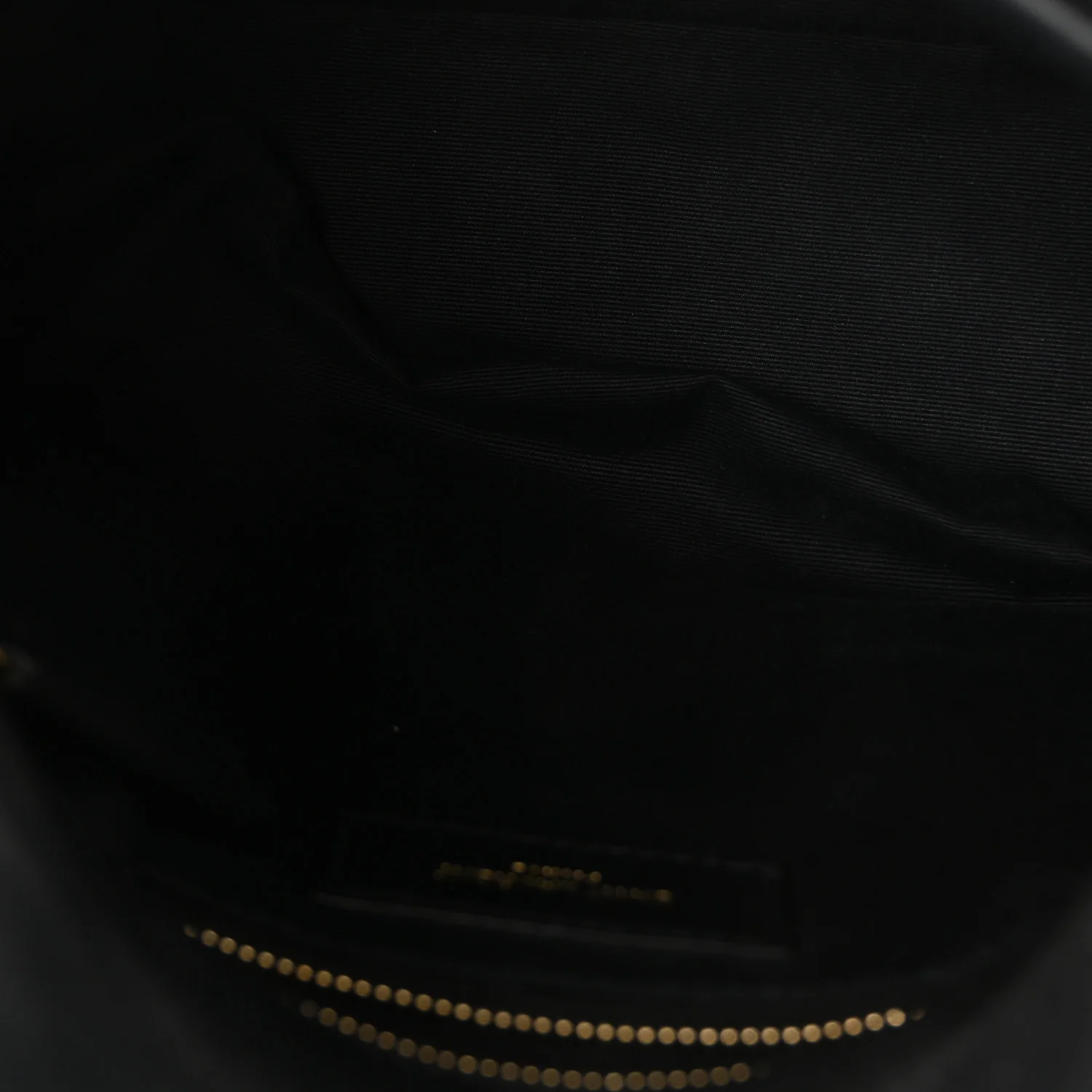 Lambskin Quilted Small Loulou Puffer Monogram Chain Satchel Black - Image 8