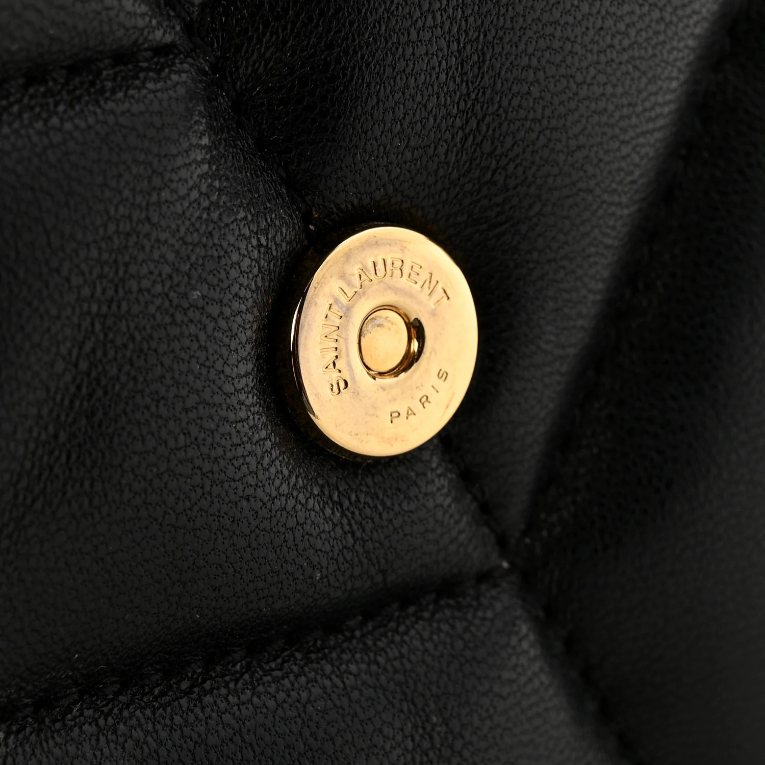 Lambskin Quilted Toy Loulou Puffer Monogram Chain Satchel Black - Image 11