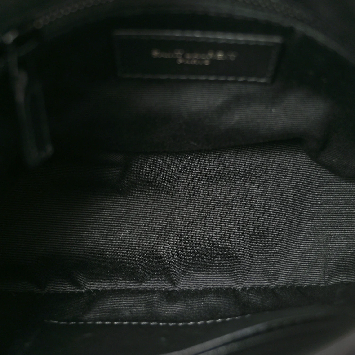 Lambskin Quilted Toy Loulou Puffer Monogram Monochrome Chain Satchel Black - Image 5
