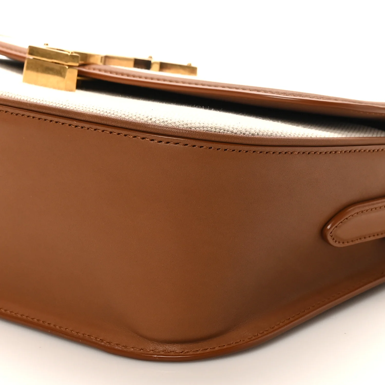 Linen Calfskin Monogram Small Solferino Satchel Greggio Brick - Image 18