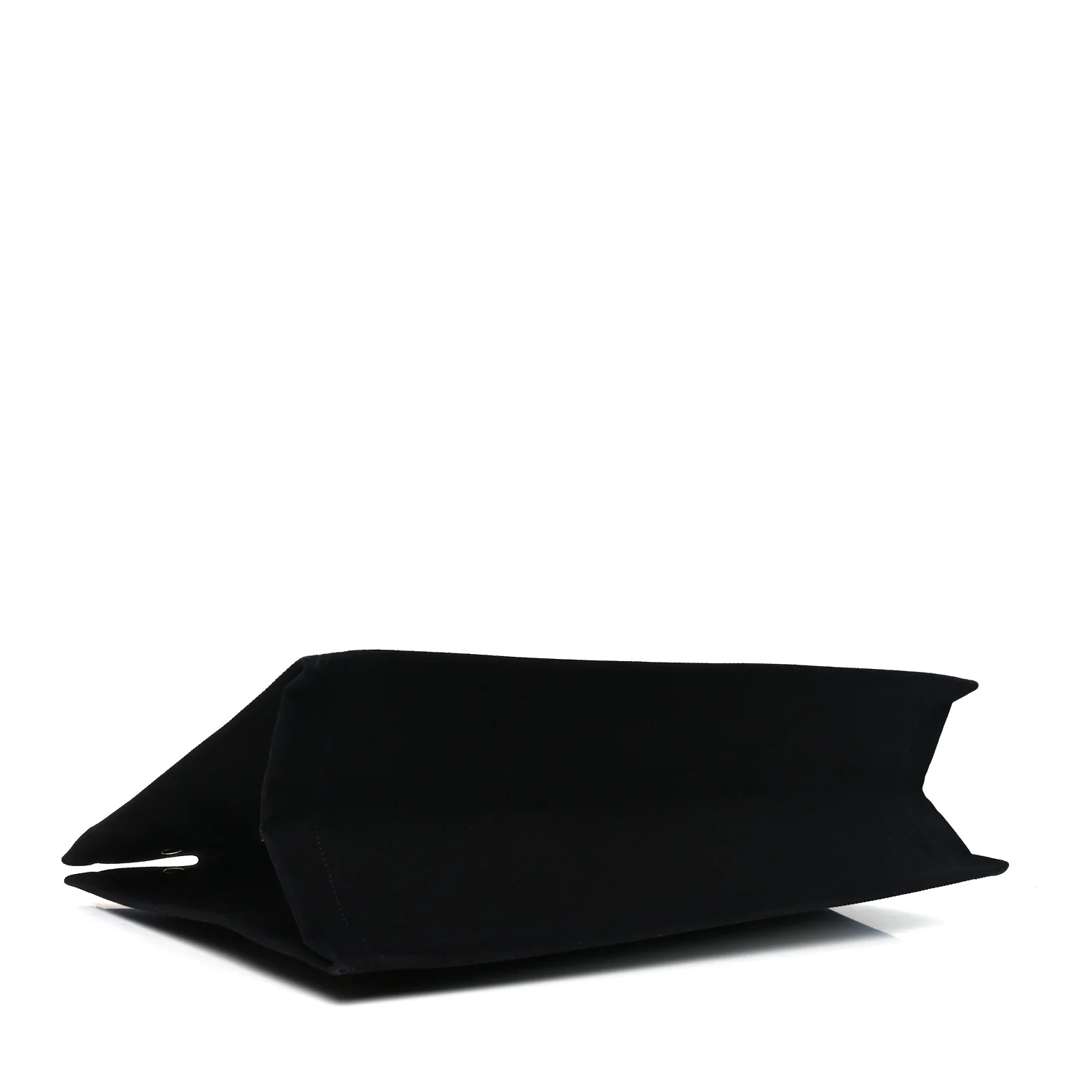 Linen Calfskin Rive Gauche Tote Black - Image 4
