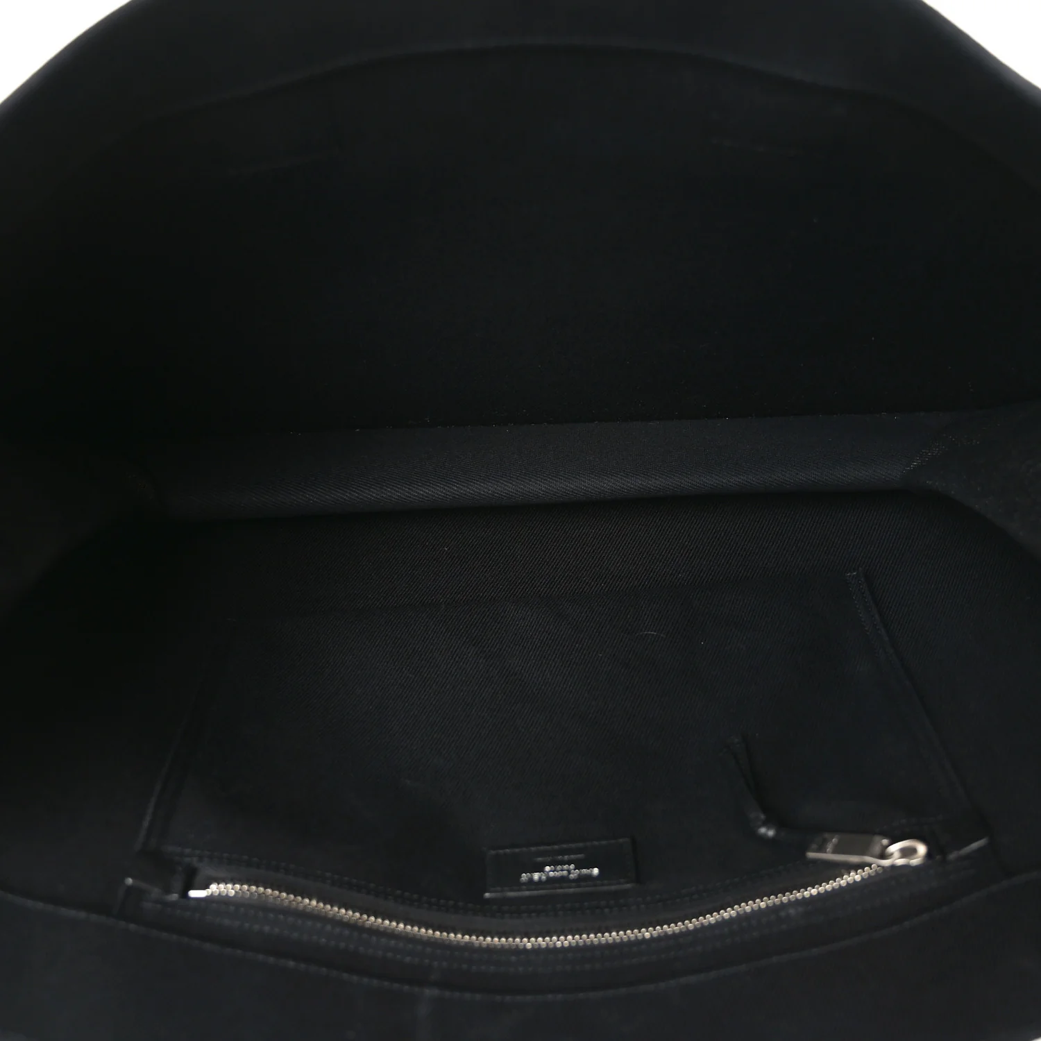 Linen Calfskin Rive Gauche Tote Black - Image 6