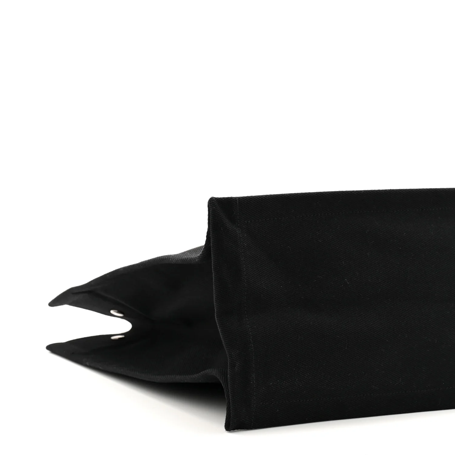 Linen Calfskin Rive Gauche Tote Black - Image 16