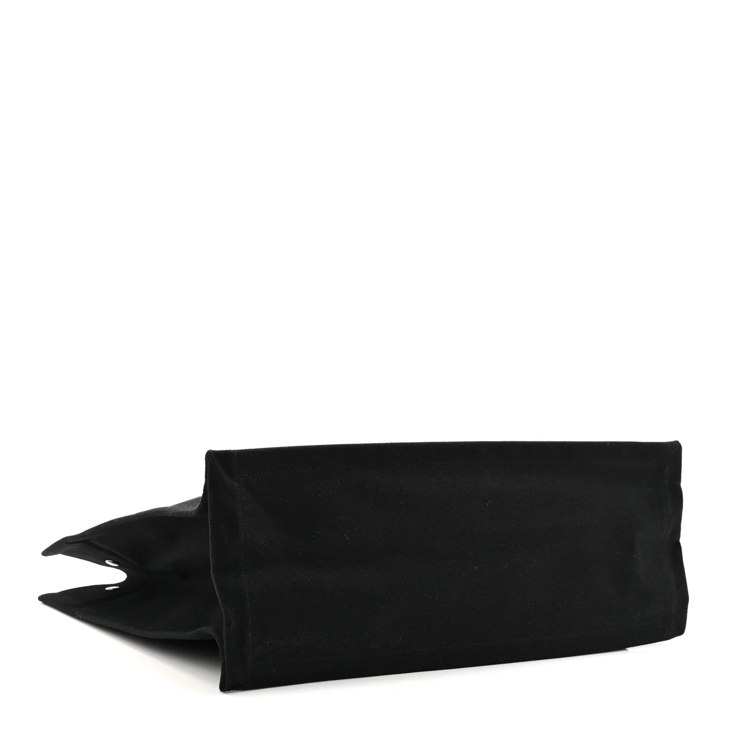 Linen Calfskin Rive Gauche Tote Black - Image 7