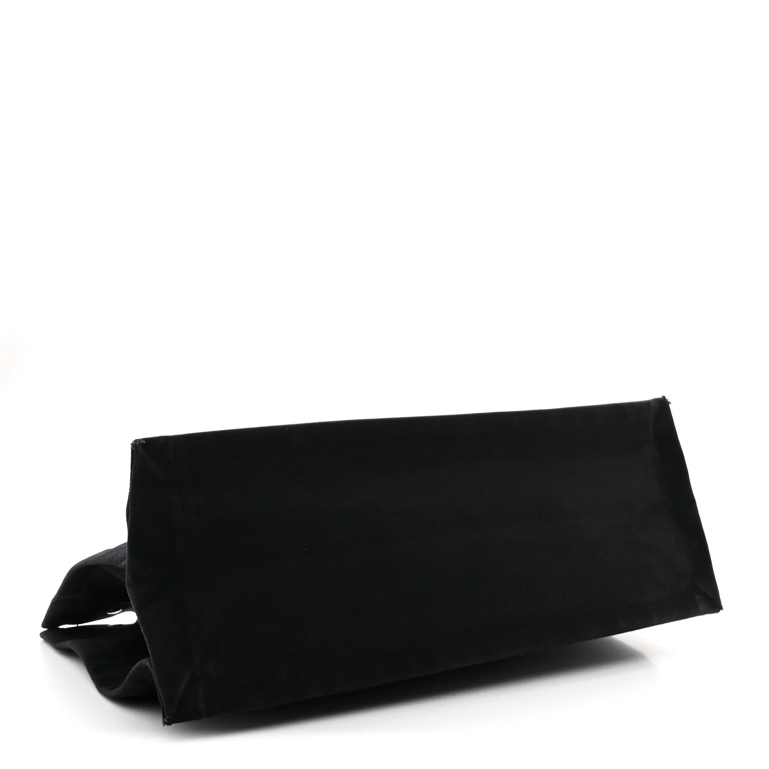 Linen Calfskin Rive Gauche Tote Black - Image 4