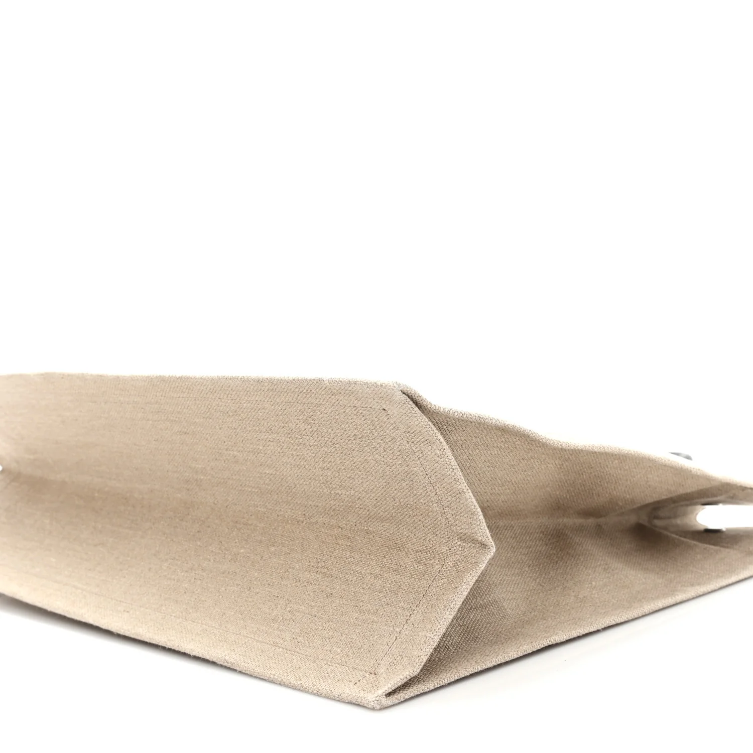 Linen Calfskin Rive Gauche Tote Optic White - Image 10