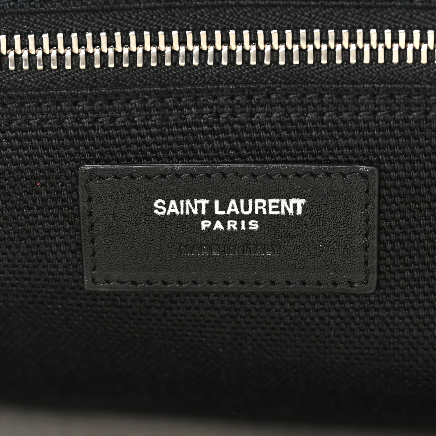 Linen Calfskin Small Rive Gauche Tote Natural Black - Image 6