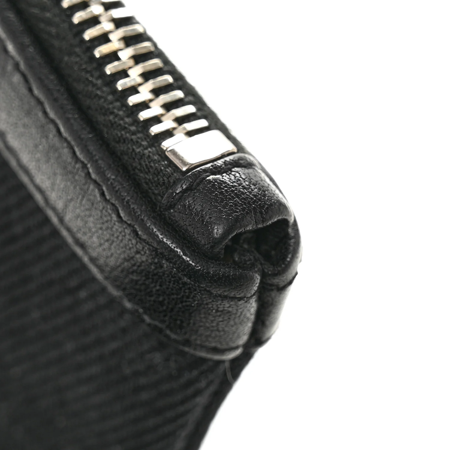 Linen Canvas Rive Gauche Zipped Pouch Black - Image 10