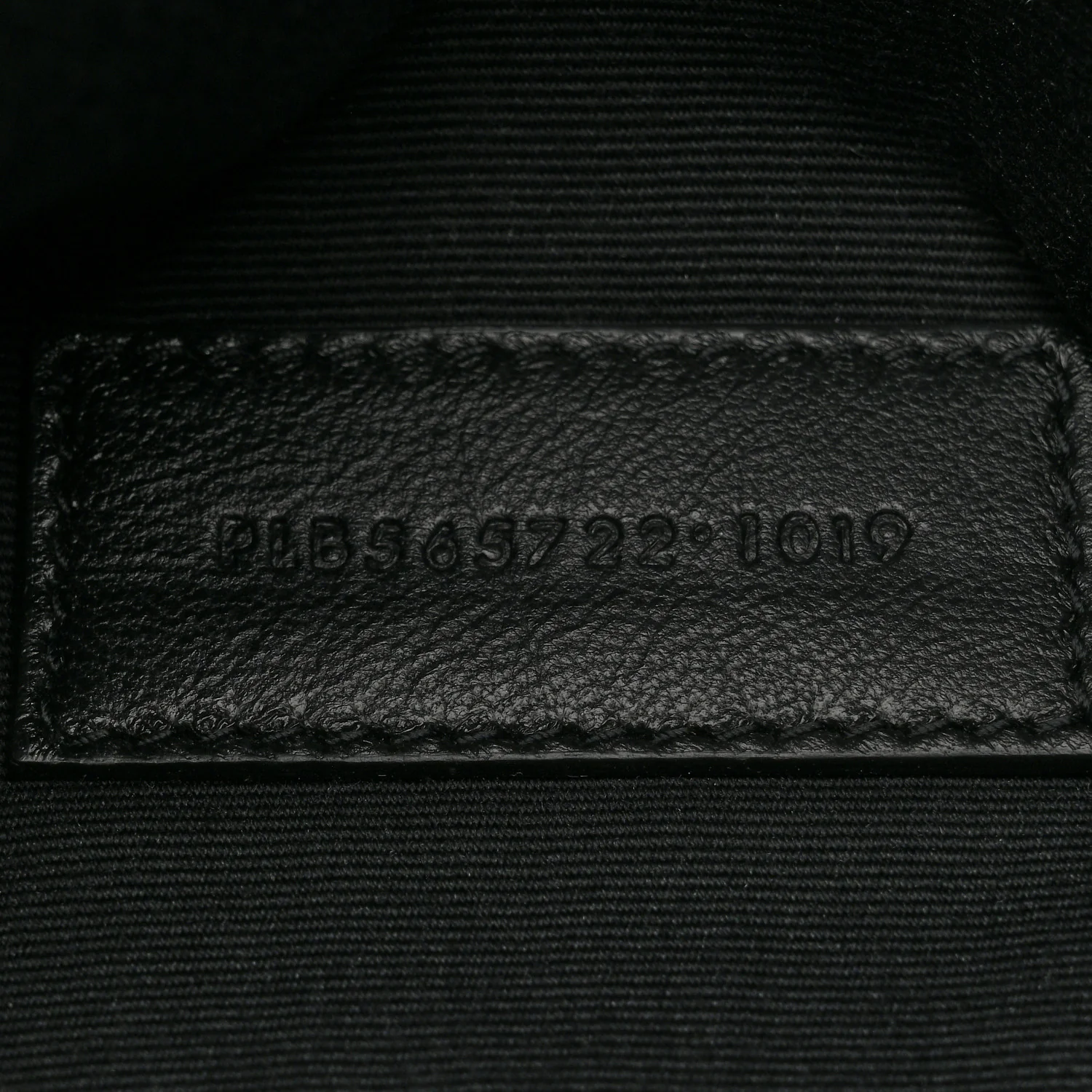 Linen Canvas Rive Gouche Zipped Pouch Black - Image 7