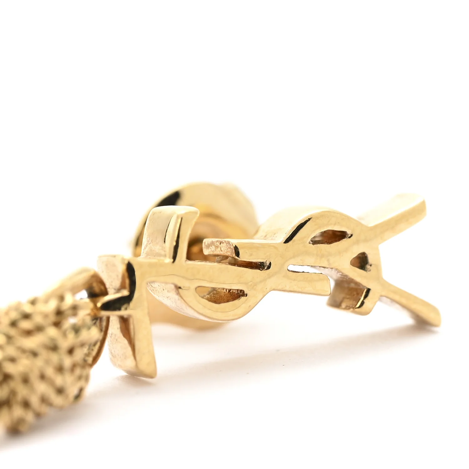 Metal Cassandre Tassel Earrings Gold - Image 4