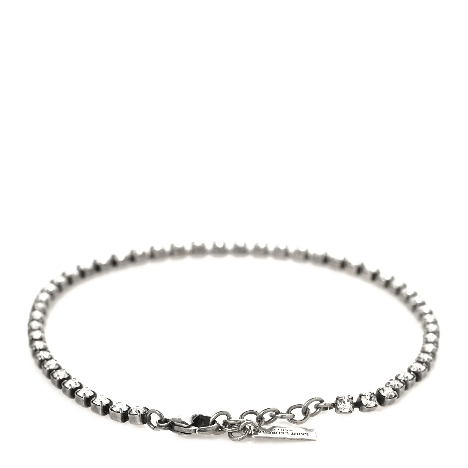 Metal Crystal Smoking Anklet Silver - Image 3