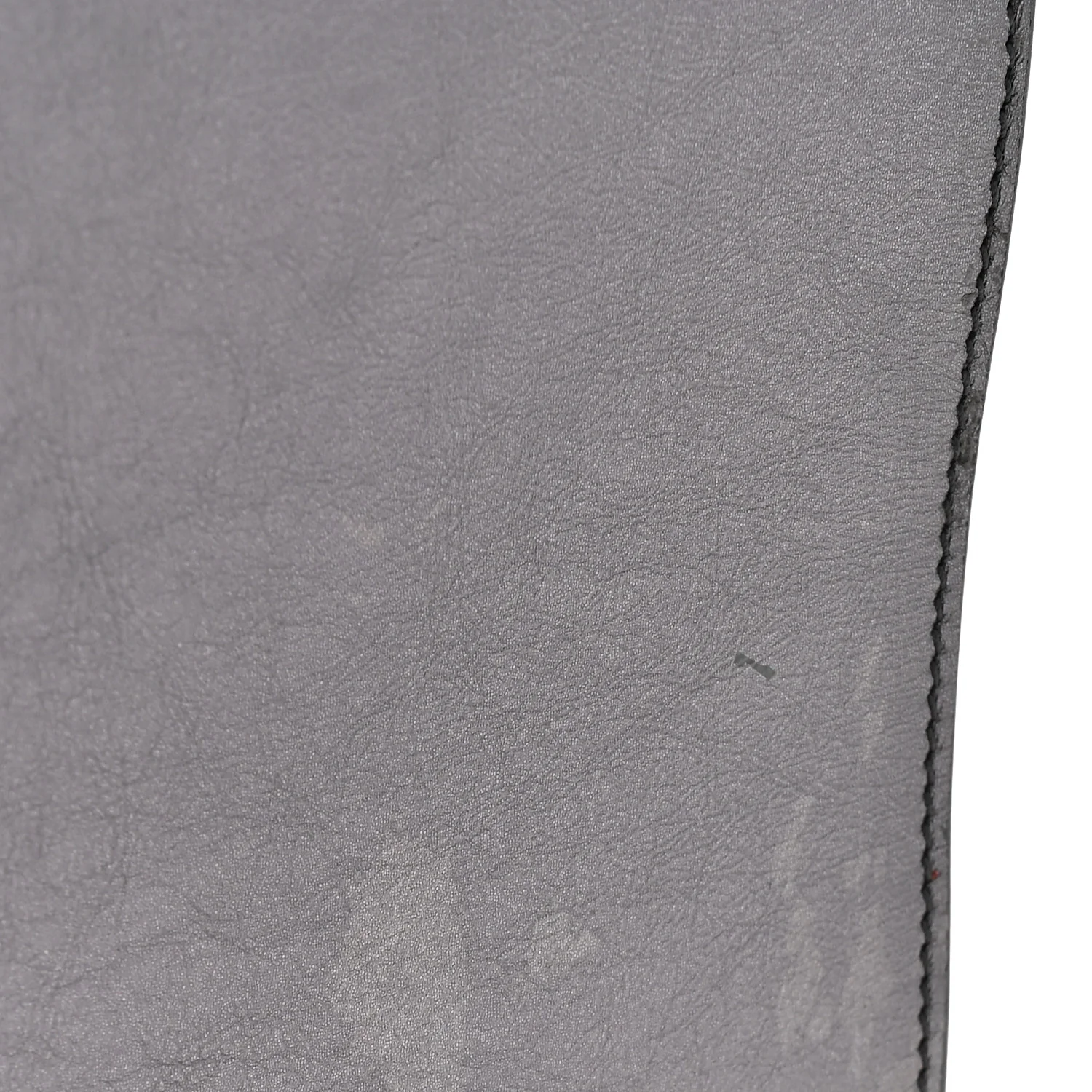 Metallic Calfskin Large Belle De Jour Clutch Dark Silver - Image 10