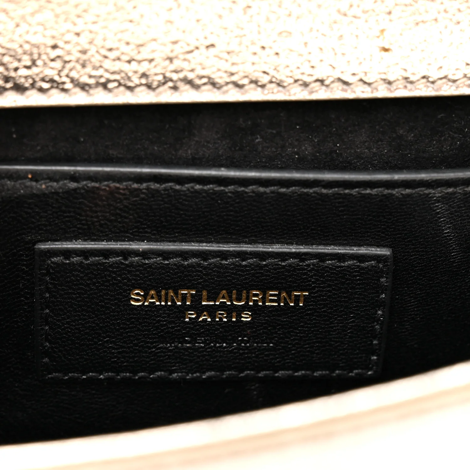Metallic Calfskin Small Classic Monogram Kate Satchel Platine - Image 11