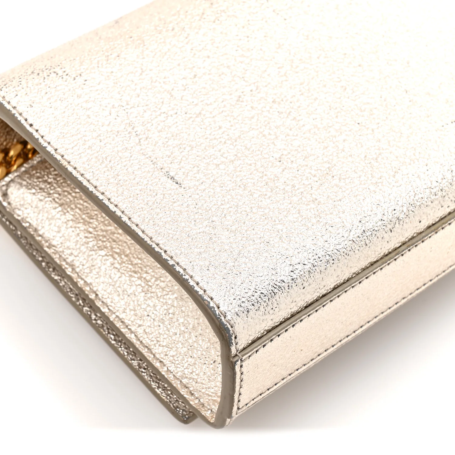 Metallic Calfskin Small Classic Monogram Kate Satchel Platine - Image 25