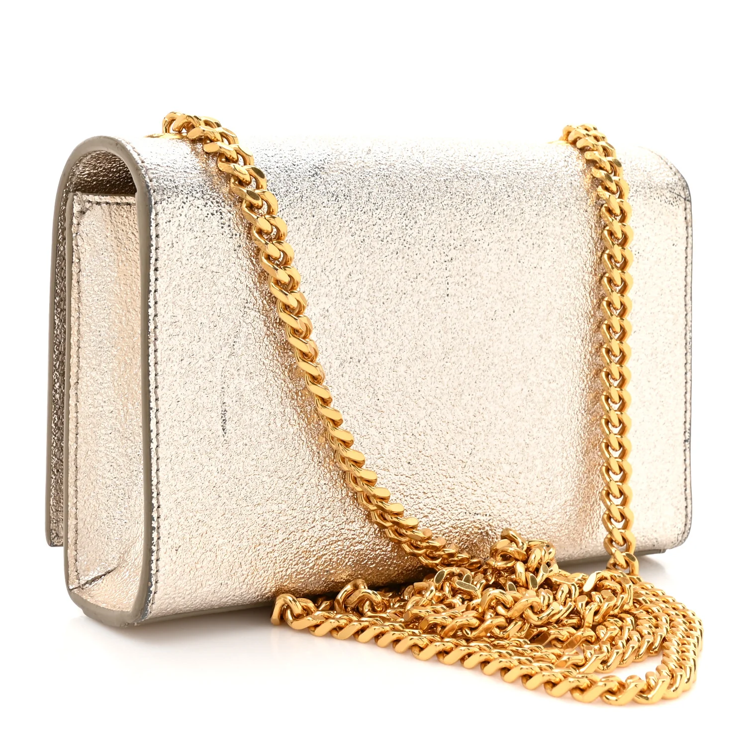 Metallic Calfskin Small Classic Monogram Kate Satchel Platine - Image 4