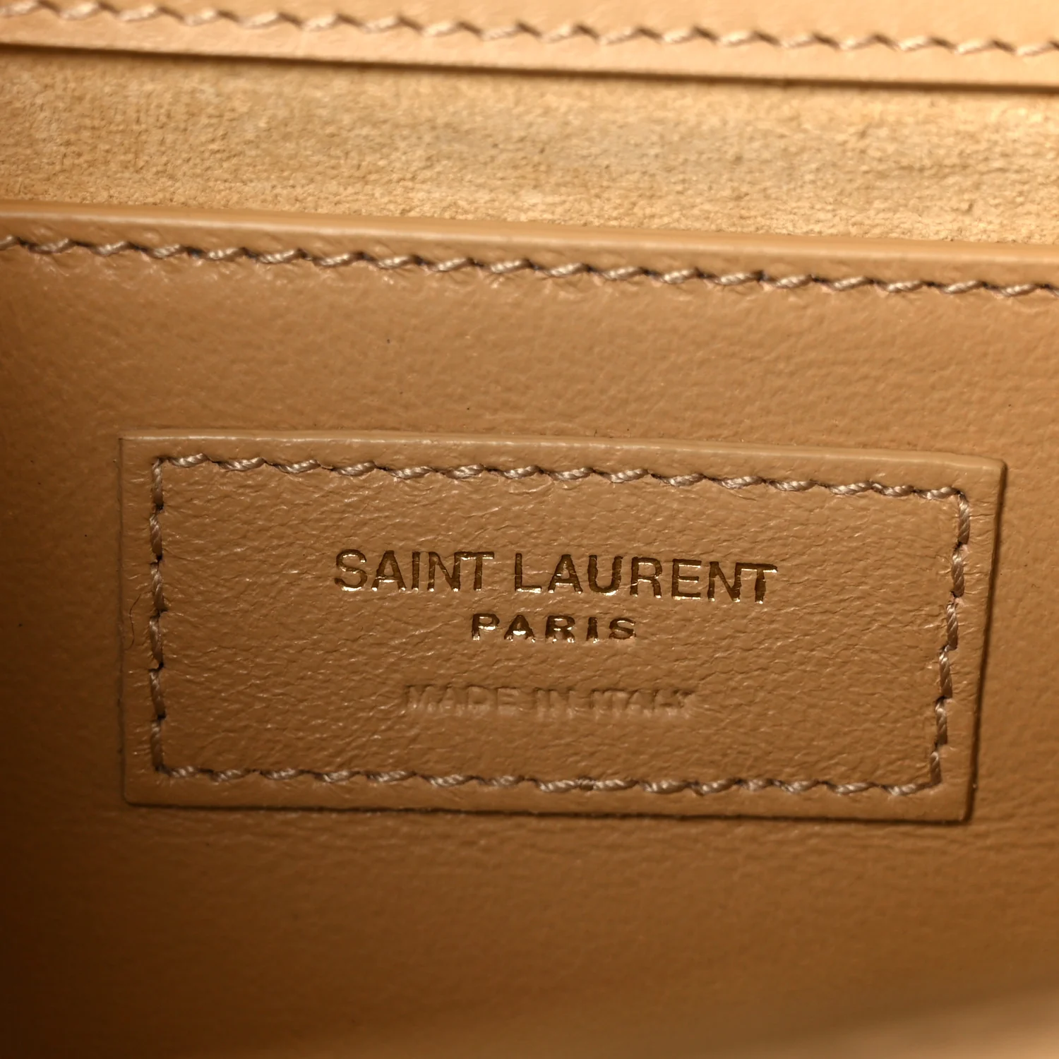 Metallic Calfskin Small Classic Monogram Kate Tassel Satchel Gold - Image 7