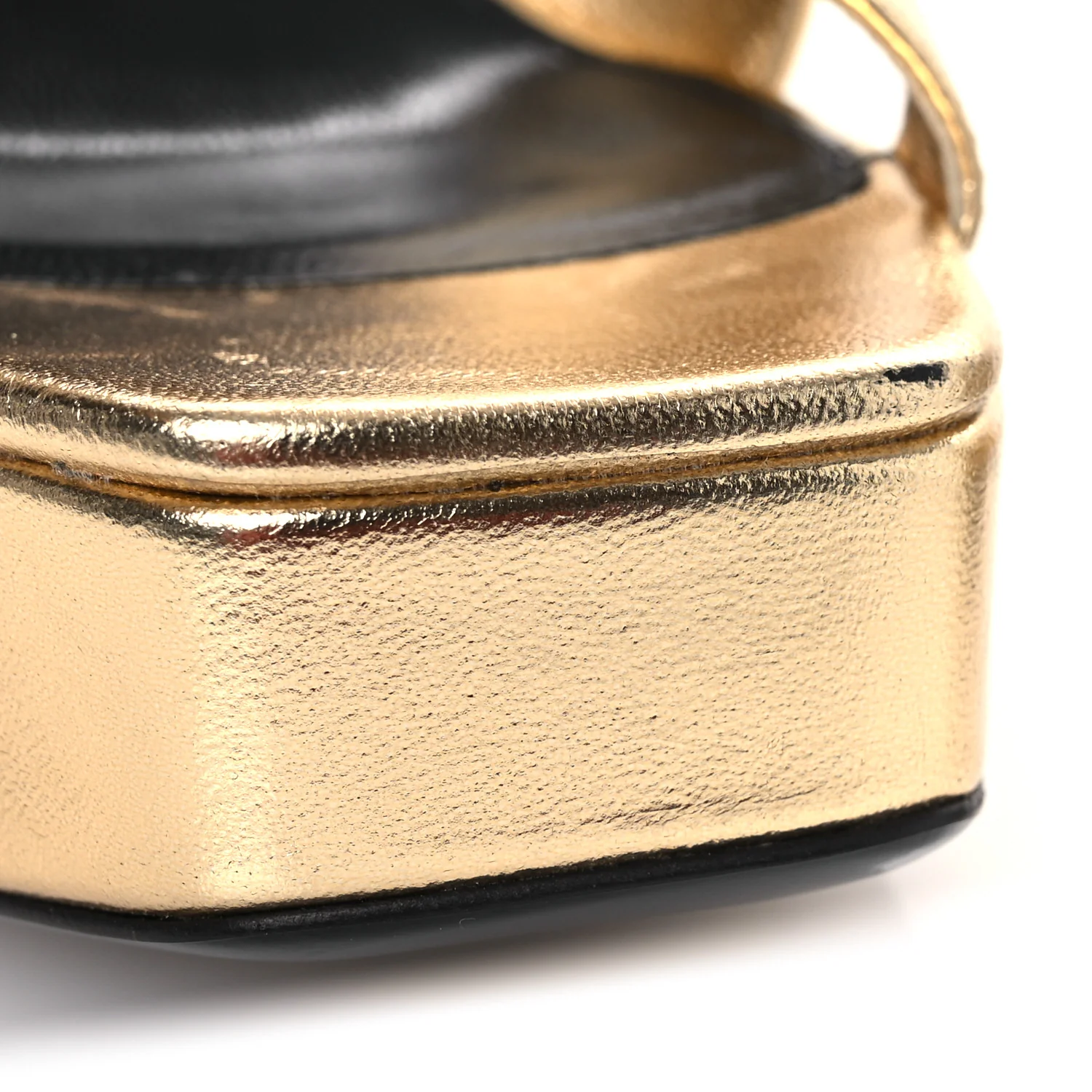 Metallic Debbie Platform Sandal 37.5 Gold - Image 11